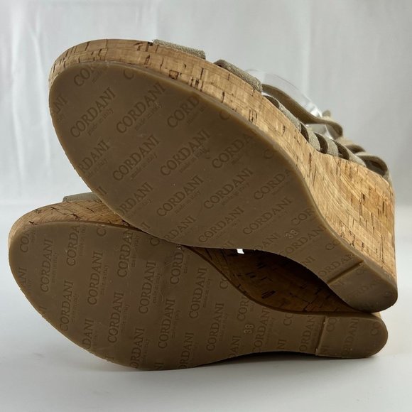 Cordani Made in Italy Electra Wedge Suede Cage Platform Sandal - Picture 10 of 16